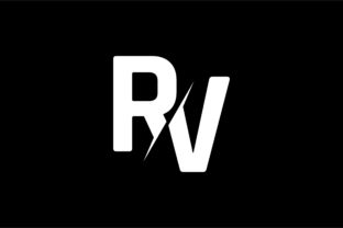 Download Monogram RV Logo Design - Premium Bundle