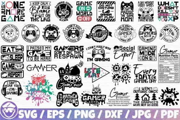 Download Gaming / Funny Gamer X35 Quotes BUNDLE - Gamer Collection
