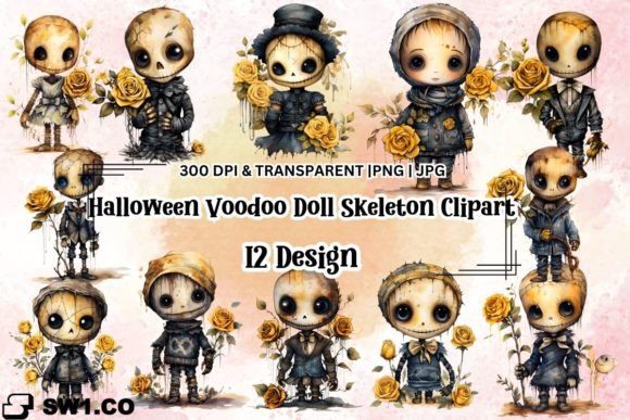 Download Halloween Voodoo Doll Rose Sublimation - Sublimation Collection
