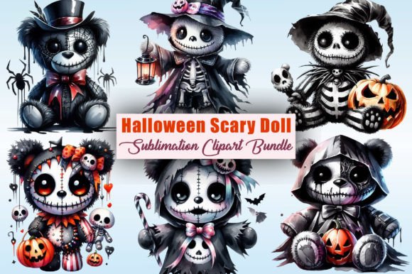 Download Halloween Scary Doll Sublimation Clipart - Sublimation Collection
