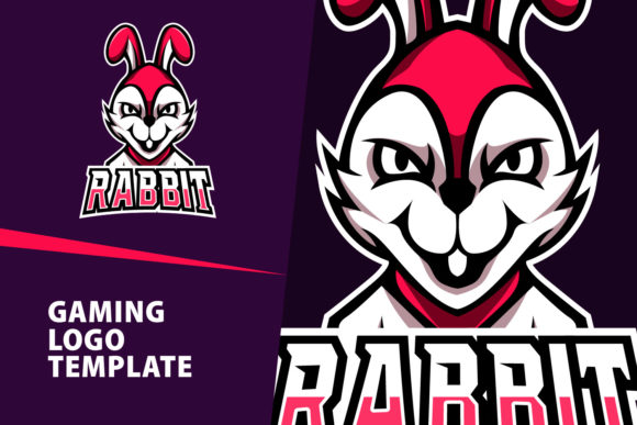 Download Rabbit Mascot Gaming Logo Design - Premium Bundle