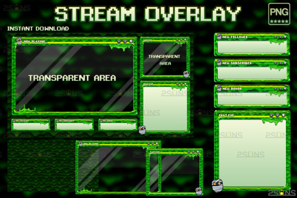 Download Kawaii Twitch Overlay Package Stream - Overlay Collection