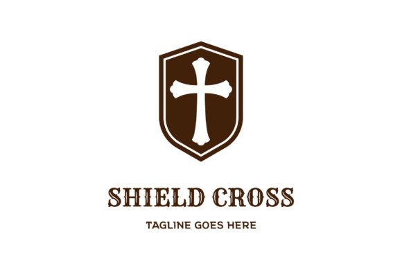 Download Shield with Christian Cross Logo Design - Logo Collection