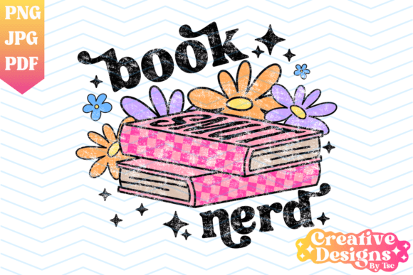 Download Book Nerd Distressed Sublimation PNG - Sublimation Collection